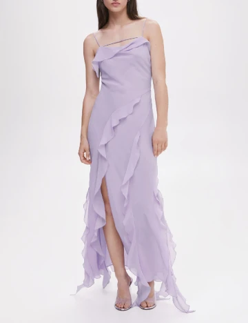 Rochie lunga Mango, mov Mov