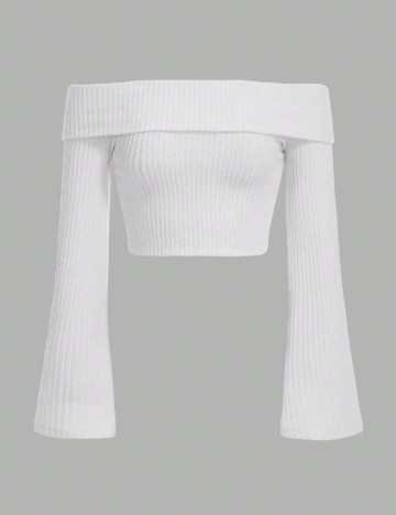 
						Top SHEIN CURVE, alb