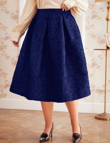 
						Fusta SHEIN CURVE, bleumarin