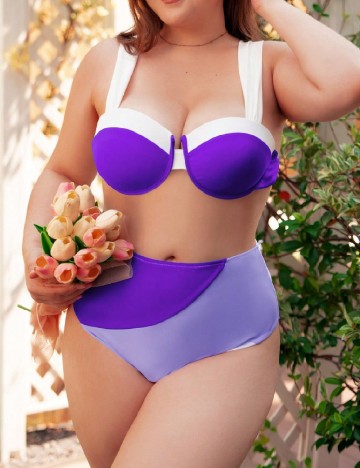 
						Costum de baie SHEIN CURVE, mov