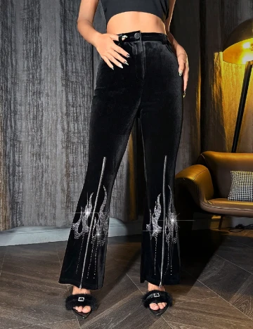 Pantaloni SHEIN, negru Negru