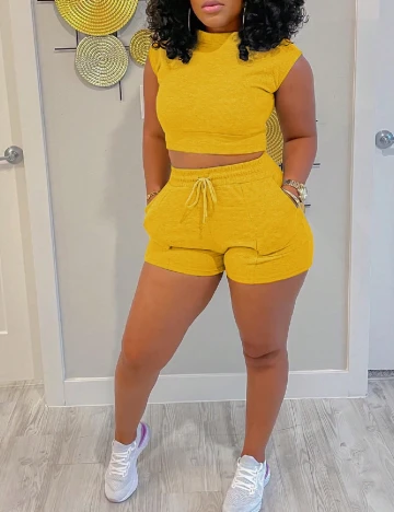 Compleu SHEIN CURVE, galben Galben