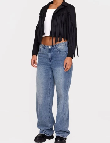 Jacheta PRETTYLITTLETHING, negru