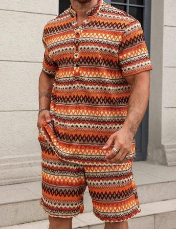 Compleu SHEIN Plus Size Men, mix culori Mix culori