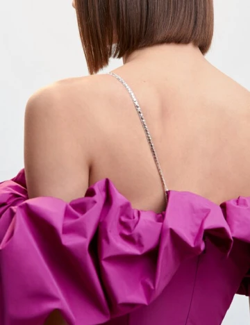 Rochie scurta Mango, magenta Roz