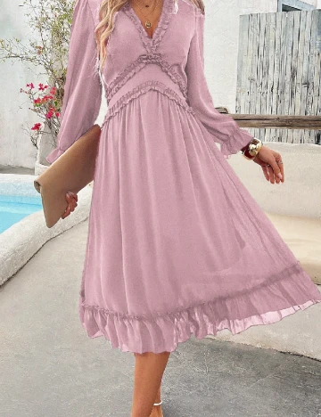 Rochie medie SHEIN, roz