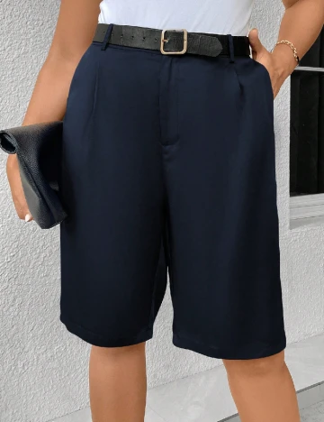 Pantaloni scurti SHEIN CURVE, albastru