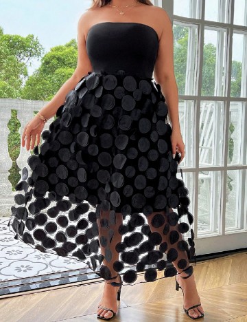 
						Rochie lunga SHEIN CURVE, negru