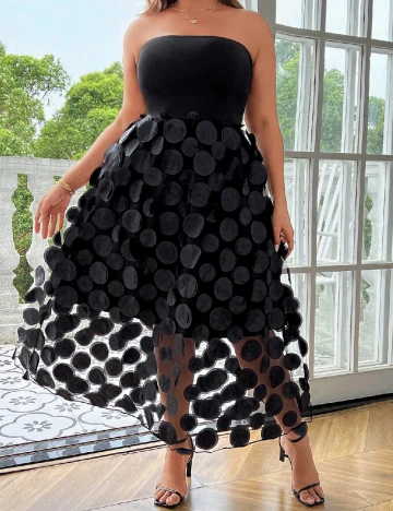 Rochie lunga SHEIN CURVE, negru