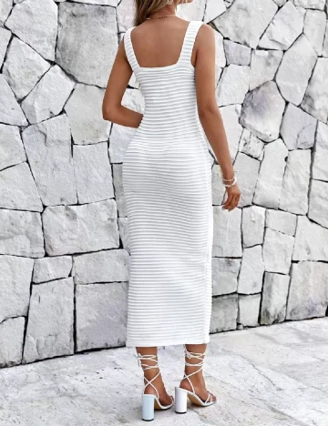 Rochie medie SHEIN, alb