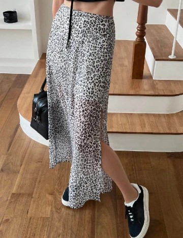 Fusta Dazy, animal print Animal print