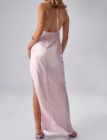 Rochie lunga Musera, roz pal Roz