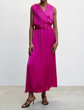 Rochie lunga Mango, roz