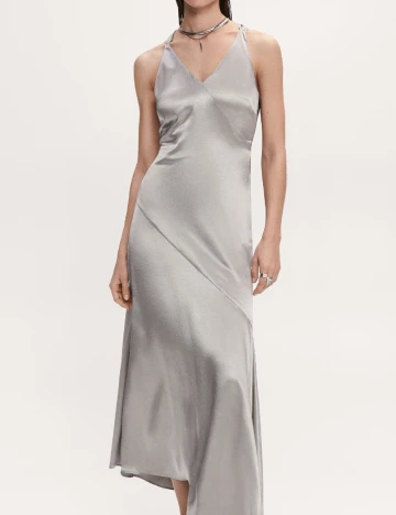 Rochie lunga Mango, gri