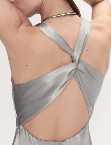 Rochie lunga Mango, gri