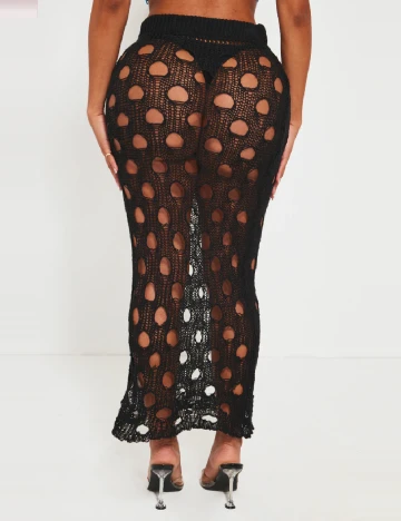 Fusta de plaja PRETTYLITTLETHING, negru
