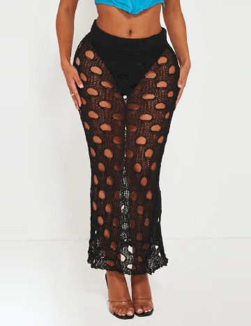 Fusta de plaja PRETTYLITTLETHING, negru