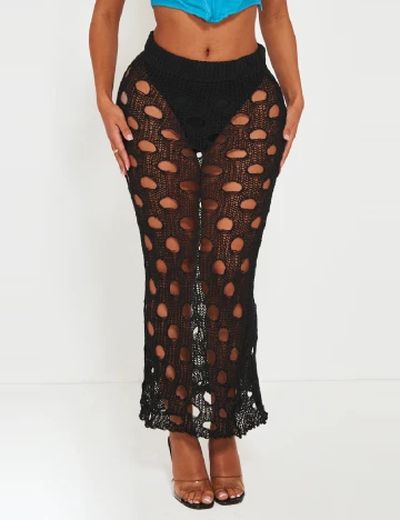 Fusta de plaja PRETTYLITTLETHING, negru
