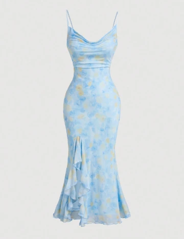 Rochie medie SHEIN, albastru