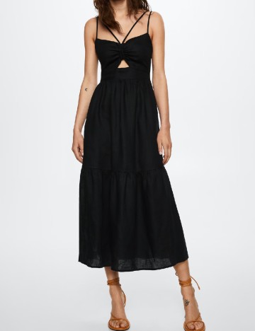 
						Rochie lunga Mango, negru