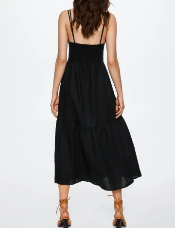 Rochie lunga Mango, negru Negru