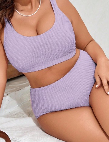 
						Costum de baie SHEIN CURVE, mov