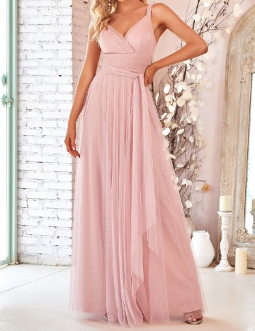 
						Rochie lunga Ever-Pretty, roz