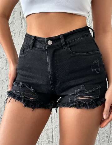 Pantaloni scurti SHEIN, negru