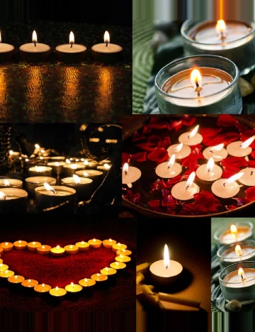 Set lumanari parfumate 6 bucati Bolsius, roz Roz