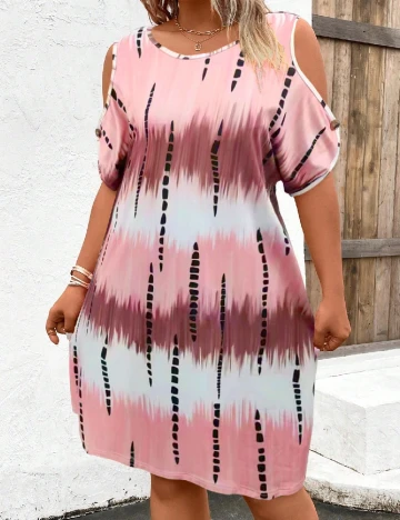 Rochie scurta SHEIN CURVE, mix culori