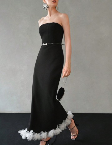 
						Rochie lunga MOTF, negru