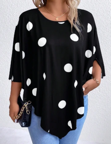 Bluza SHEIN CURVE, negru