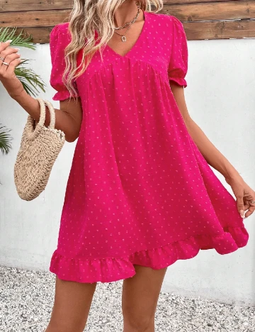 Rochie scurta SHEIN, roz Roz
