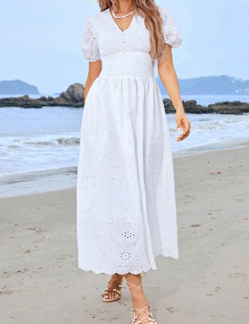 
						Rochie lunga SHEIN, alb