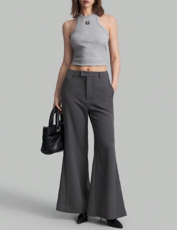 
						Pantaloni SHEIN, gri inchis