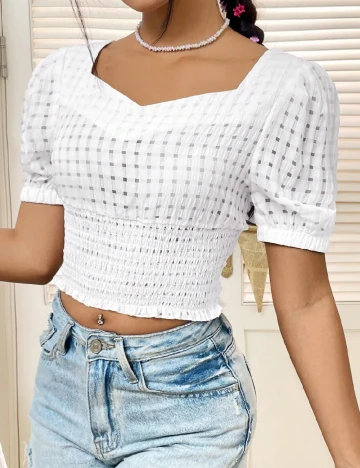 Top SHEIN, alb
