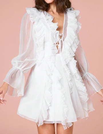 Rochie scurta SHEIN, alb
