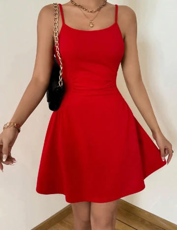 Rochie scurta SHEIN, rosu