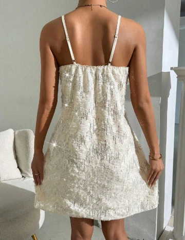 Rochie scurta SHEIN, crem Crem