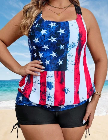 Costum de baie SHEIN CURVE, mix culori