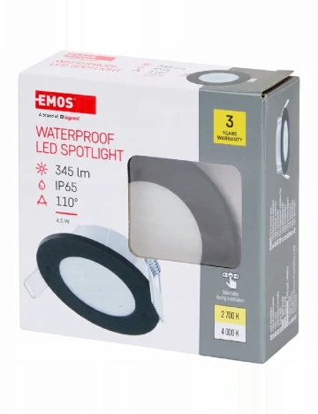 Spot LED Impermeabil EMOS, negru