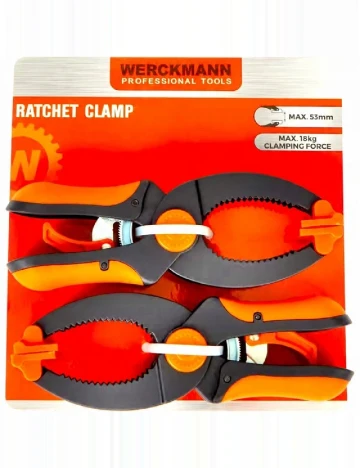 Set cleme fixare 2 bucati Werckmann, mix culori