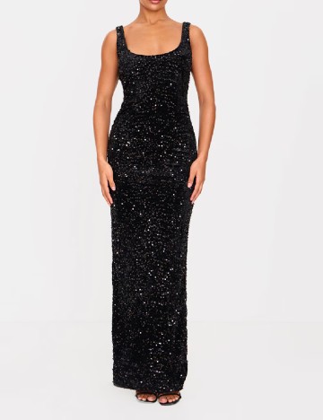 
						Rochie lunga PRETTYLITTLETHING, negru