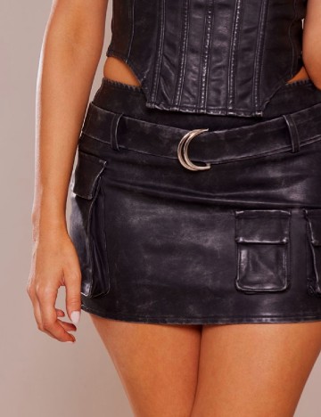 Fusta PRETTYLITTLETHING, negru