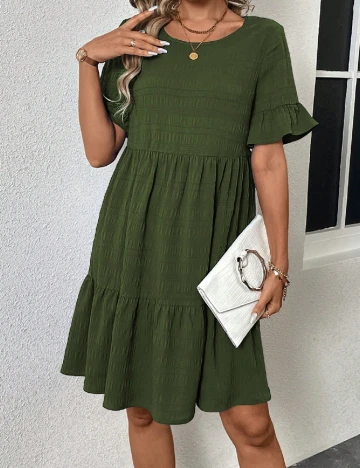 Rochie scurta SHEIN, verde Verde