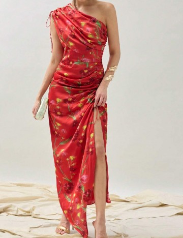 
						Rochie lunga SHEIN, rosu