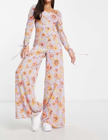 
						Salopeta ASOS, floral print