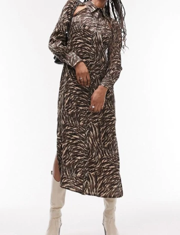 Rochie medie Top Shop, maro