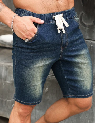 Pantaloni scurti SHEIN, albastru Albastru