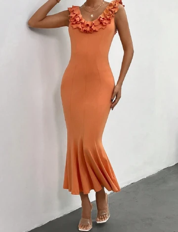 Rochie lunga SHEIN, portocaliu